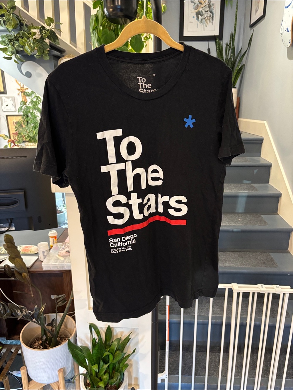 Men's Black To The Stars Graphic Tee